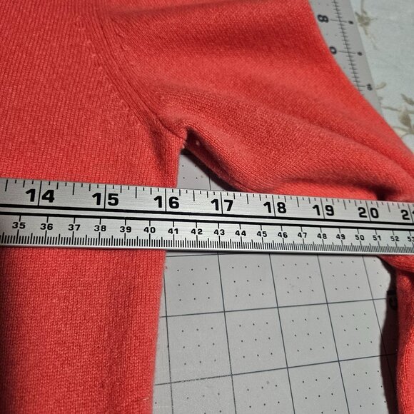 Super Soft, Comfy Uniqlo Womens XS 100% Cashmere Coral Rose Turtleneck Sweater L - Picture 9 of 10